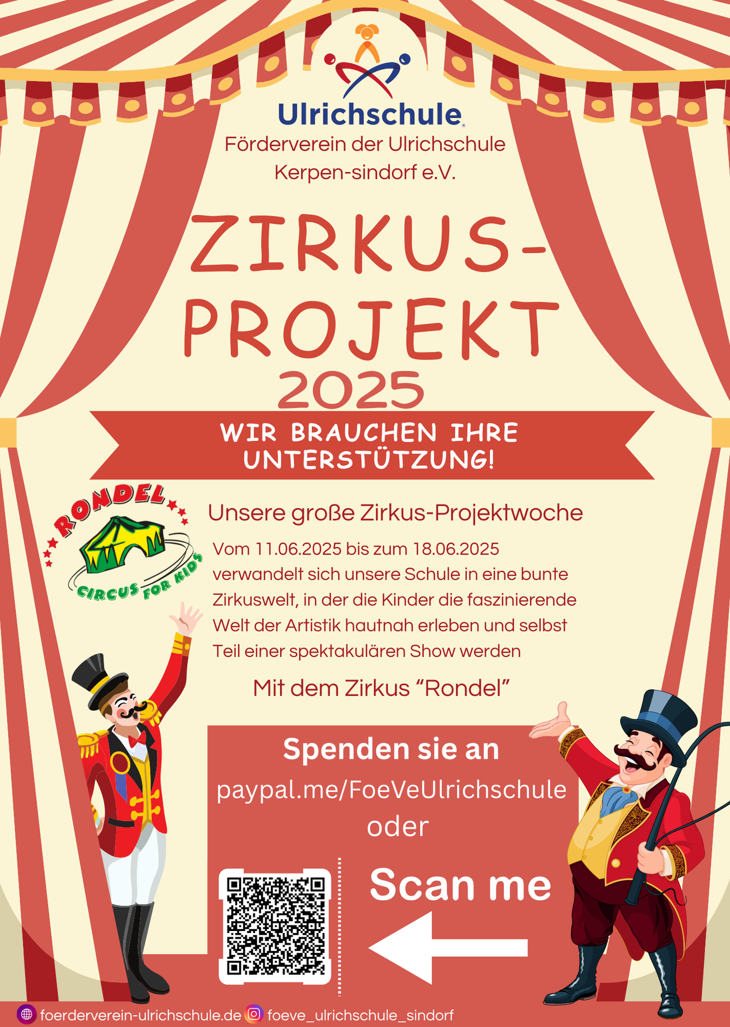 🎪 Zirkusprojekt - Wir brauchen eure Unterstützung! 🎪